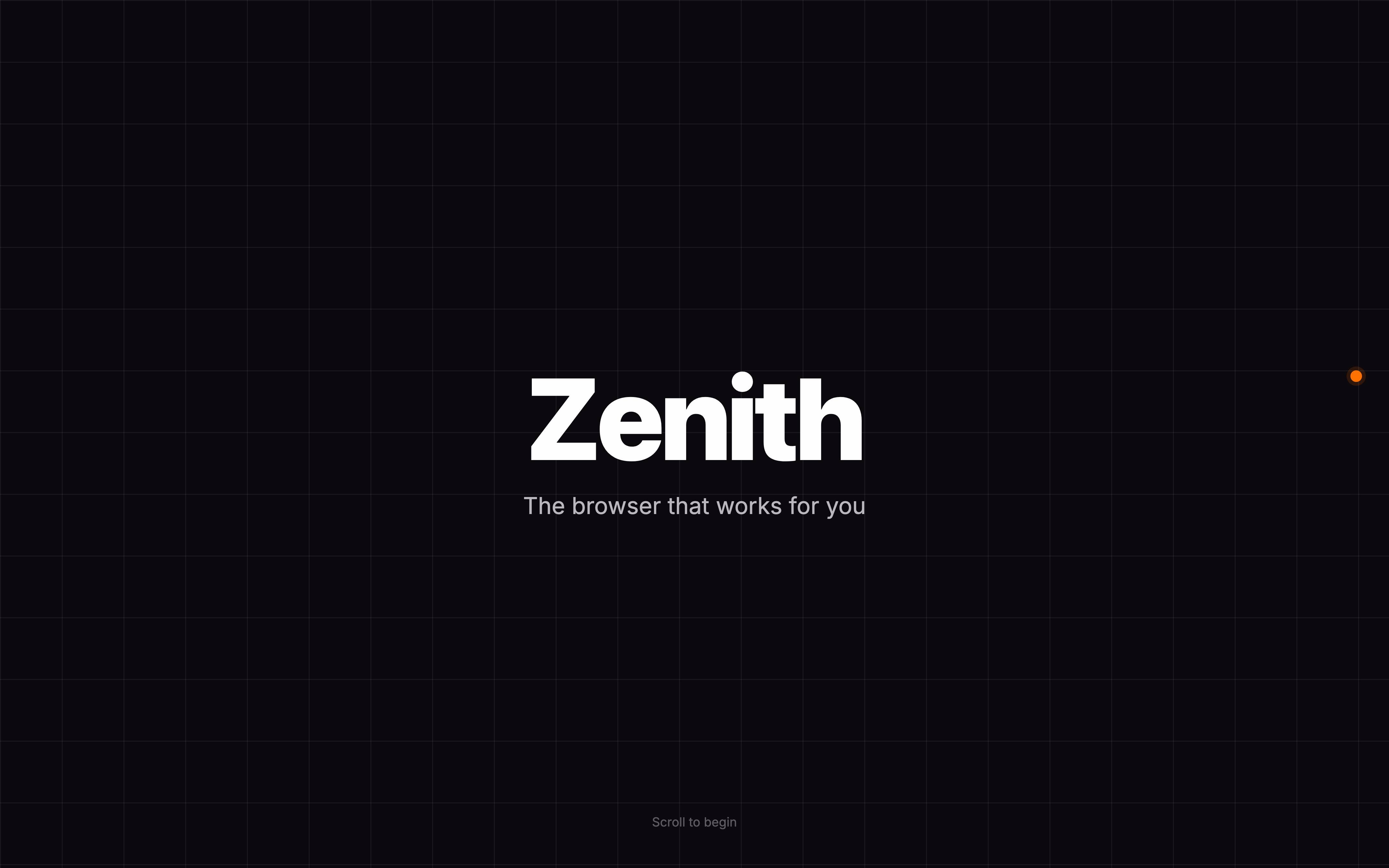 Zenith Browser Reveal. A scroll-driven product story choreographing the transition from chaotic tabs to calm spaces.